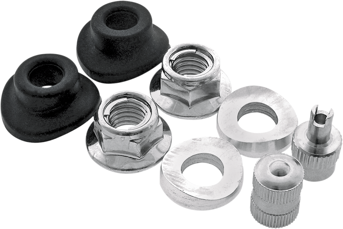 BOLT Rim Lock/Valve Stem/Seal Kit - Black/Silver 2007-RVS