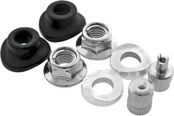 BOLT Rim Lock/Valve Stem/Seal Kit - Black/Silver 2007-RVS