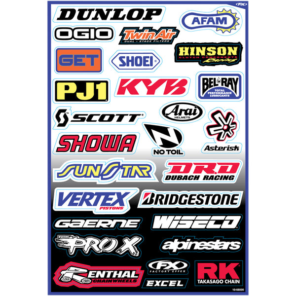 Factory Effex Decal Kit - Sponsor A 10-68000