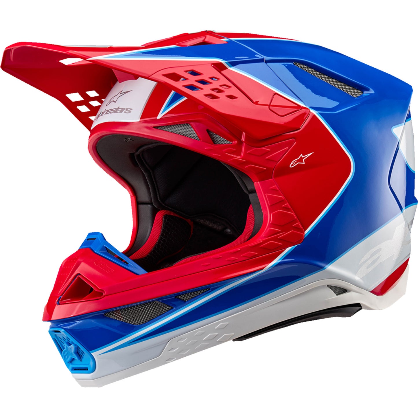 ALPINESTARS Supertech M10 Helmet - Aeon - MIPS? - Gloss Bright Red/Blue - XS 8301923-3017-XS