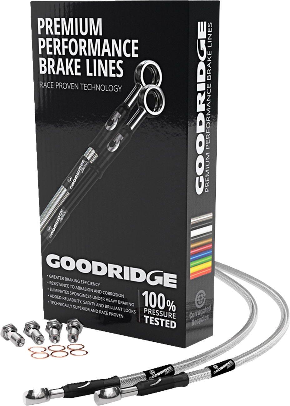 GOODRIDGE Brake Hose Kit - Rear - FXR '87-'94 HD0003-2RC-CL