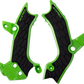 ACERBIS X-Grip Frame Guards - Green/Black - KX 450 2983671089