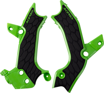 ACERBIS X-Grip Frame Guards - Green/Black - KX 450 2983671089