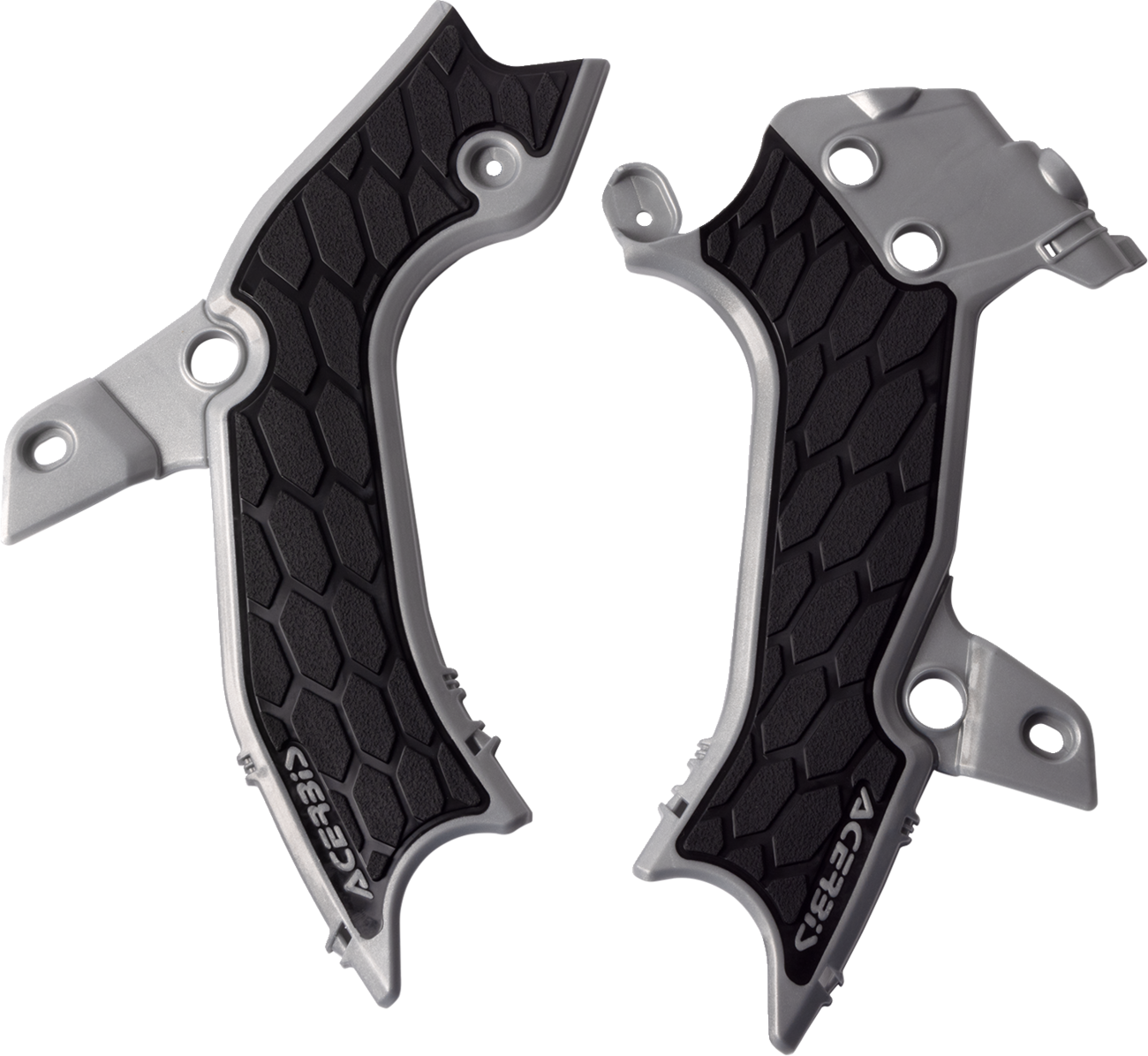 ACERBIS X-Grip Frame Guards - Silver/Black - KX 450 2983671015