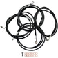 LA Choppers Handlebar Cable/Brake Line Kit - 12" - 14" Ape Hanger Handlebars - Black Vinyl LA-8052KT-13B