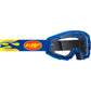 FMF PowerCore Goggles - Flame - Navy - Clear F-50050-00007