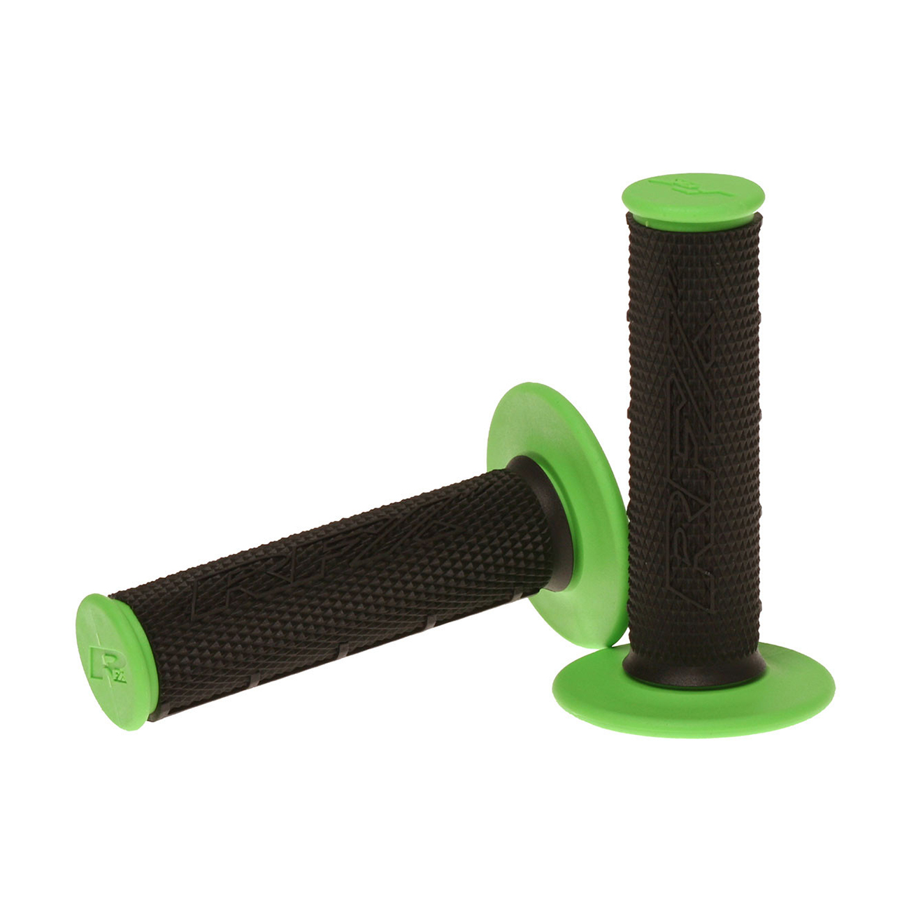 Dual Compound Grips Green With Black Center