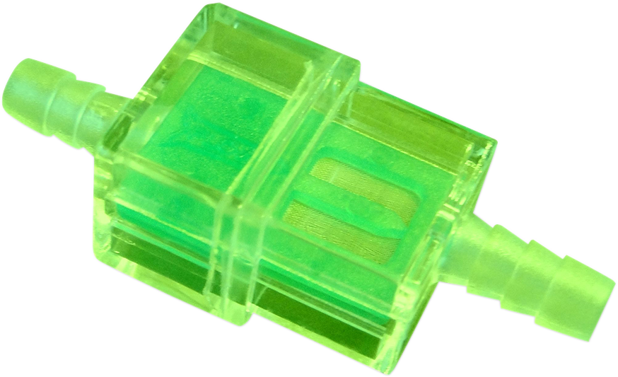 HELIX In-Line Fuel Filters - Green - 1/4" - Display of 21 118-9211