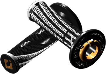 ODI Emig Pro V2 Lock-On Grips - White/Black H36EPBW
