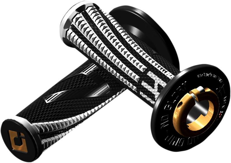 ODI Emig Pro V2 Lock-On Grips - White/Black H36EPBW