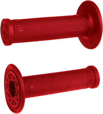 ODI Ruffian MX Single-Ply Grips - No Waffle - Red H00RFR