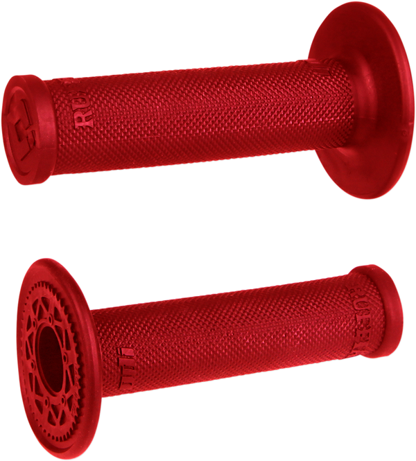 Odi Ruffian MX Single-Ply Grips - No Waffle - Red H00RFR