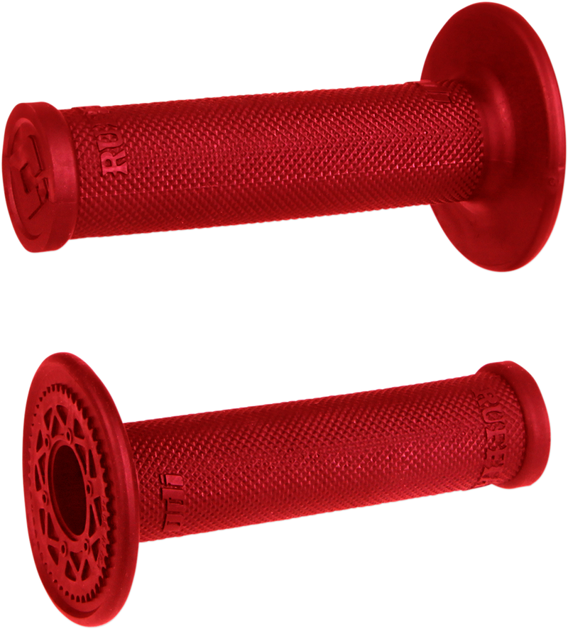 ODI Ruffian MX Single-Ply Grips - No Waffle - Red H00RFR
