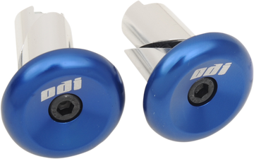 ODI Aluminum Handlebar End Plug - Blue F71APU