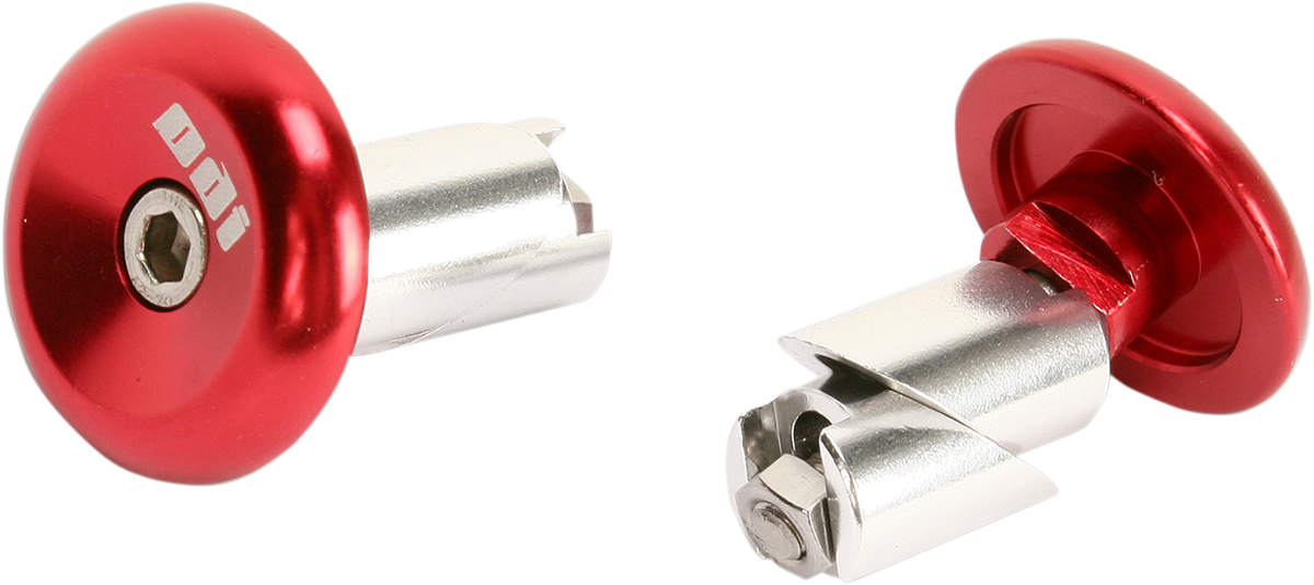 ODI Aluminum Handlebar End Plug - Watercraft - Red L71APR