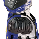 RST Pro Series GP D3O CE Leather Glove - White/Blue