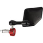 DRIVEN RACING Mirror - Halo - Side View - Pentagon - Black/Red - Right - Each DHBMR-RD