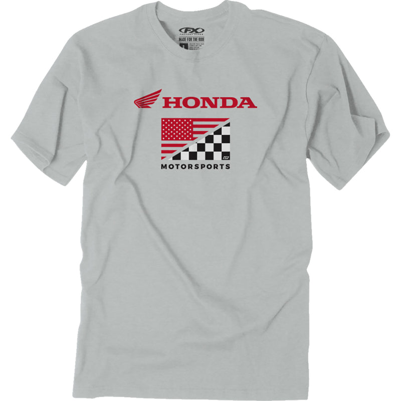 FACTORY EFFEX Honda Flag T-Shirt - Light Gray - Large 27-87314