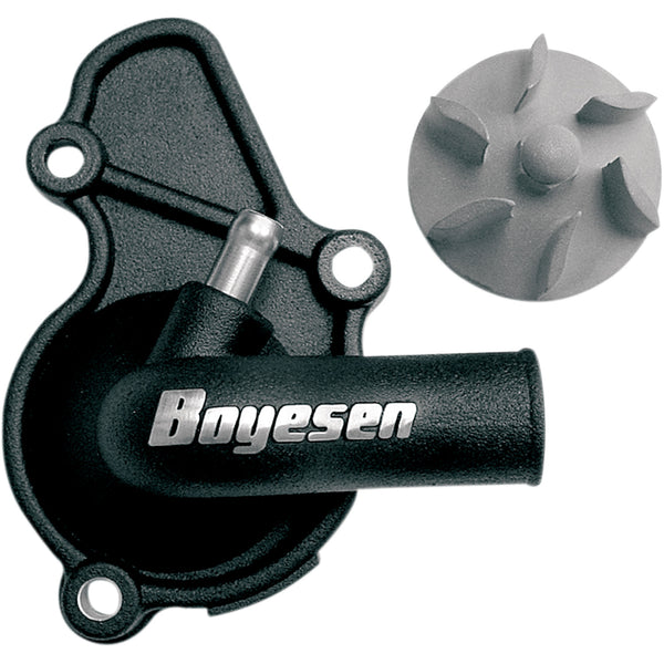 Boyesen Impeller/Waterpump Cover - Black - Honda WPK-08B