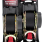 ERICKSON Retractable Ratchet Tie-Downs - 10' - Black 34415