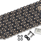 ThreeD 520 Z - Drive Chain - 120 Links - Black/Gold 520Z3D-120KG
