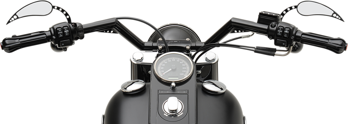 TRASK 1-1/4" V-Line Handlebar - Standard - Black TM-2019BK