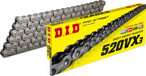 D.I.D 520Vx3 Clip Masterlink Natural