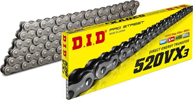 D.I.D 520Vx3 Clip Masterlink Natural