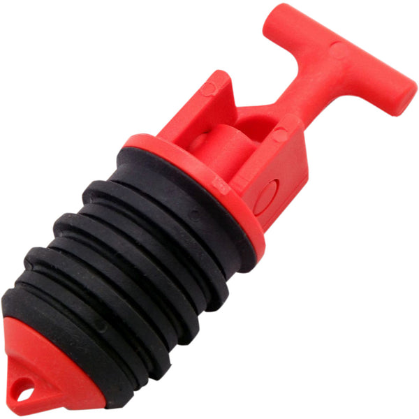 Atlantis Drain Plug - Bilge - Floating - Black/Red - '84-'94 Sea Doo/Polaris A2385