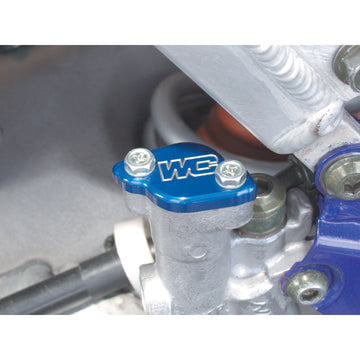 WORKS CONNECTION Rear Billet Brake Cover - Blue - Yamaha 21-700
