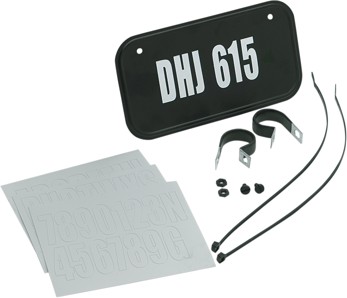 HARDLINE License Plate Kit - Black 2342