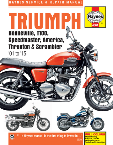 Haynes Manual - Triumph - Bonneville '01-'15 M4364