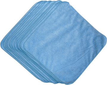 HARDLINE Microfiber Towels - Blue - 12-Pack M16260B