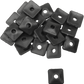 FAST-TRAC Backer Plates - Black - Square - 24 Pack 200SX-24