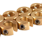 NO-MAR Wheel Weights - 1/4 oz - Brass - 10 Pack WT-SPK10BR-25