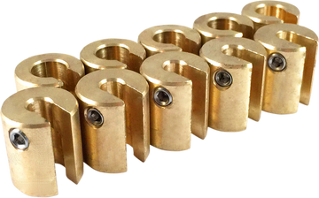 NO-MAR Wheel Weights - 3/4 oz - Brass - 10 Pack WT-SPK10BR-75
