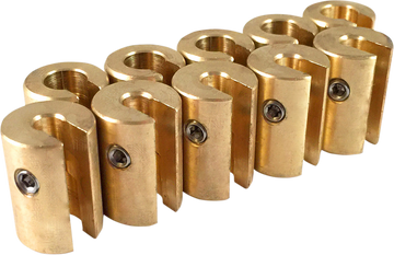 NO-MAR Wheel Weights - 1 oz - Brass - 10 Pack WT-SPK10BR-1