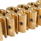 NO-MAR Wheel Weights - 1-1/4 oz - Brass - 10 Pack WT-SPK10BR-125