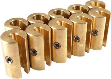 NO-MAR Wheel Weights - 1-1/4 oz - Brass - 10 Pack WT-SPK10BR-125