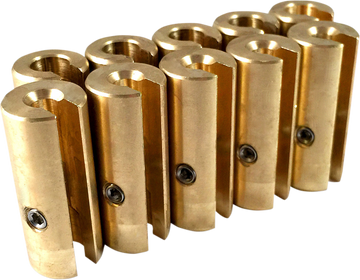 NO-MAR Wheel Weights - 1-1/2 oz - Brass - 10 Pack WT-SPK10BR-150