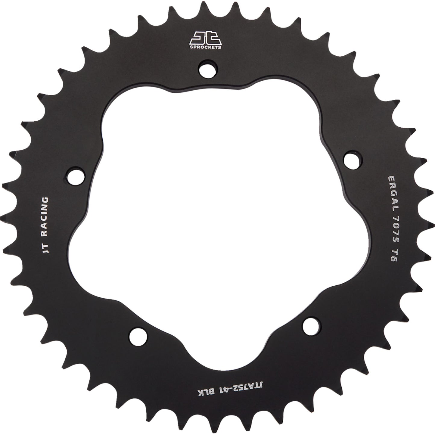 JT SPROCKETS Rear Sprocket - Aluminum - 41 Tooth - Black - Ducati JTA752.41BLK by JT Rear Sprockets   Aluminum/Alloy