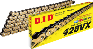 DID 428 VX - Drive Chain - 130 Links - Gold and Black 428VXG130FB