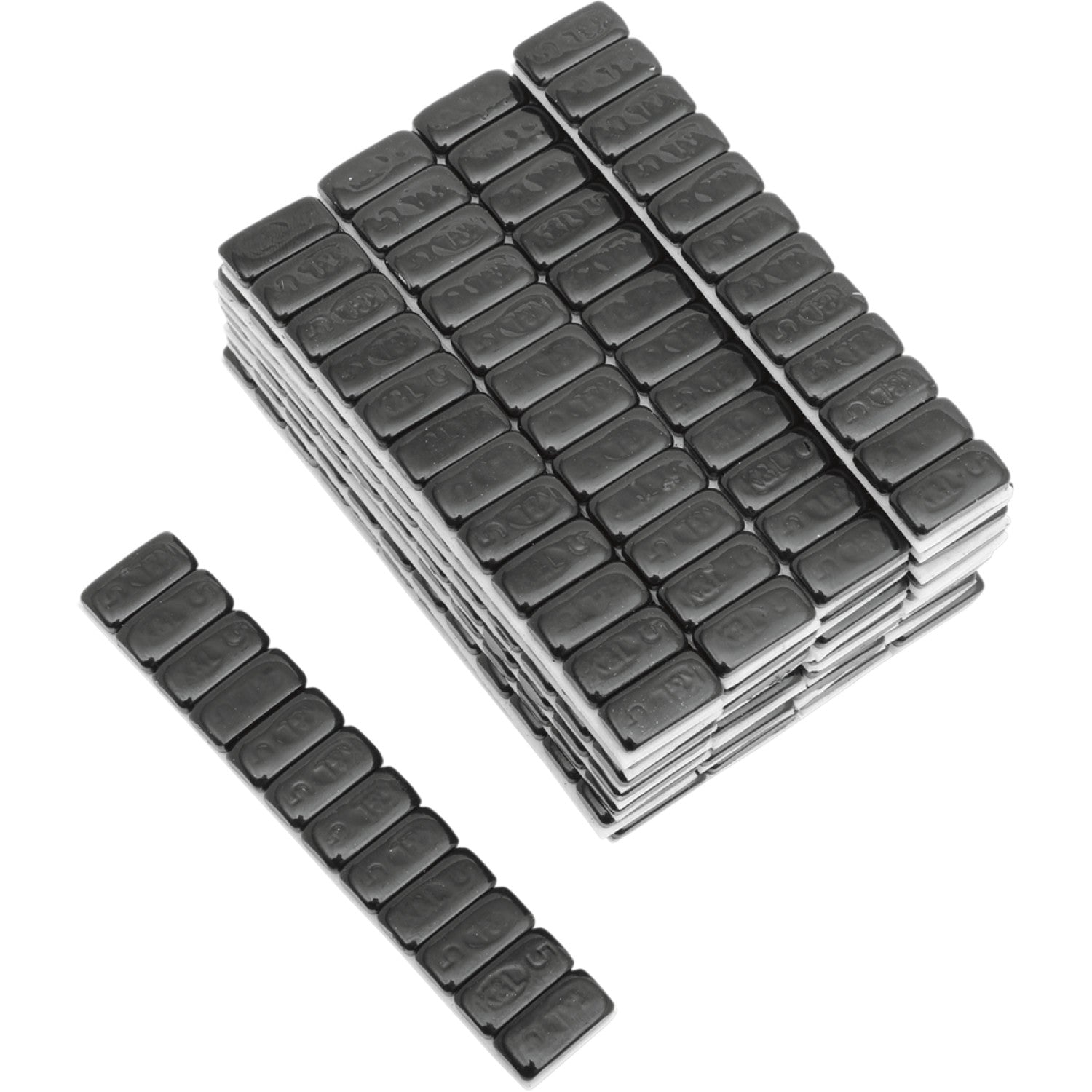 K&L Supply Wheel Weights - Rectangle - Adhesive Stick-On - Black - 360 Pack 32-8090 | Tire Mounting & Balancing Products
