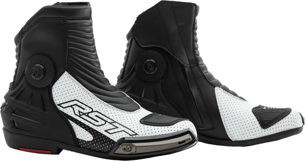 RST Tractech Evo III Short CE Boot - White/Black - US 8