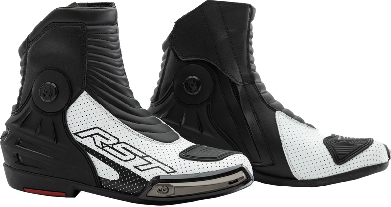 RST Tractech Evo III Short CE Boot - White/Black - US 8