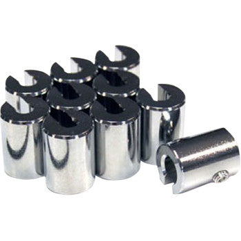 No-Mar Wheel Weights - 3 / 4 Oz - Chrome - 10 Pack