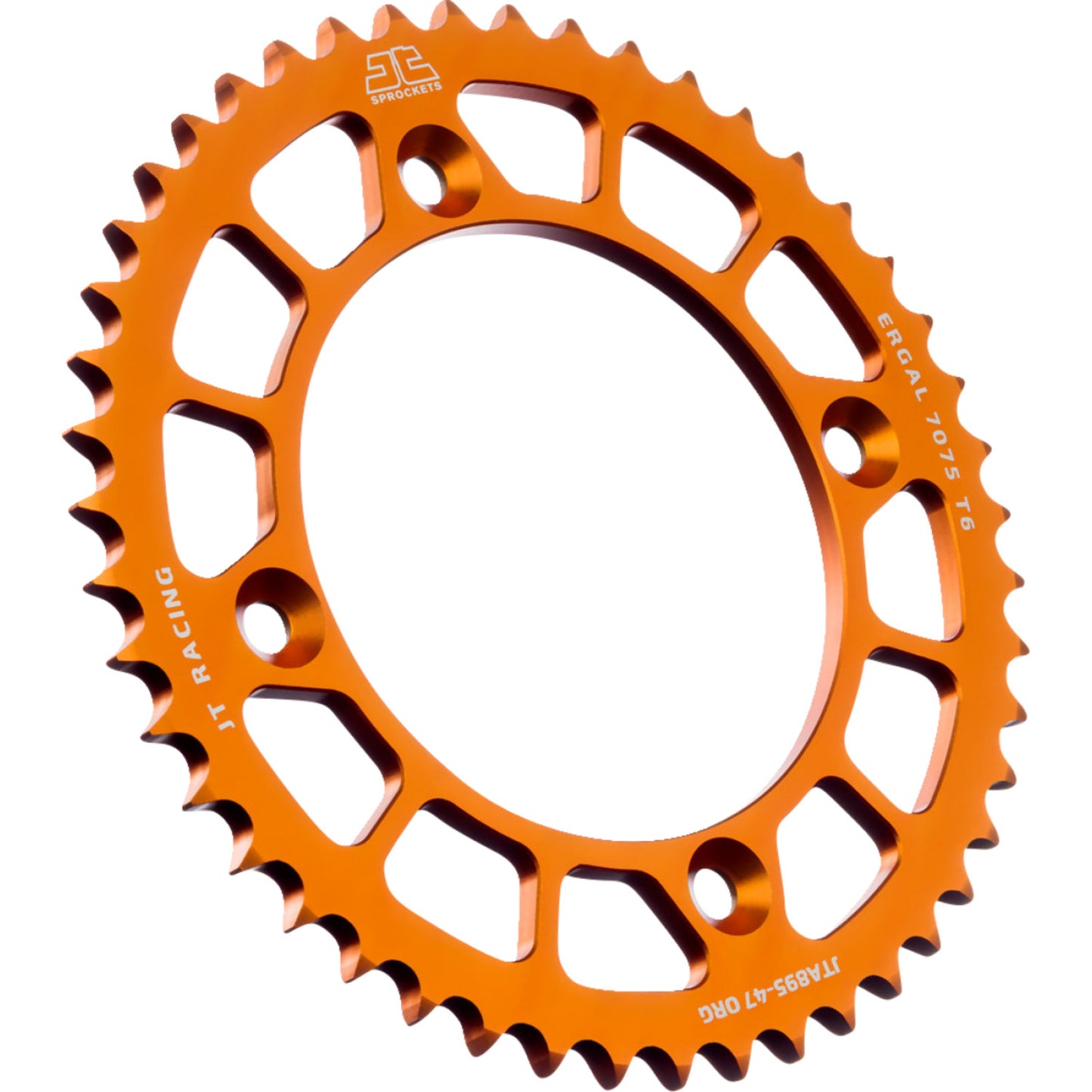 JT SPROCKETS Rear Sprocket - Orange - 47 Tooth - KTM JTA895.47ORG by JT Rear Sprockets   Aluminum/Alloy