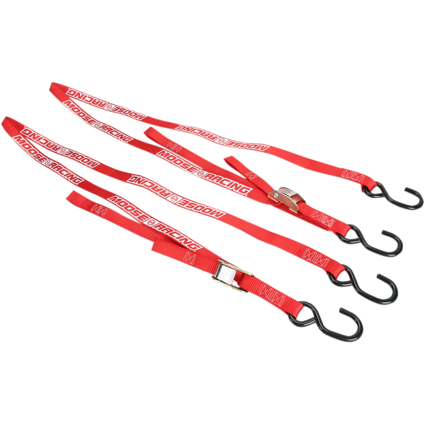 MOOSE RACING Soft-Tie Tie-Downs - Red 3920-0303