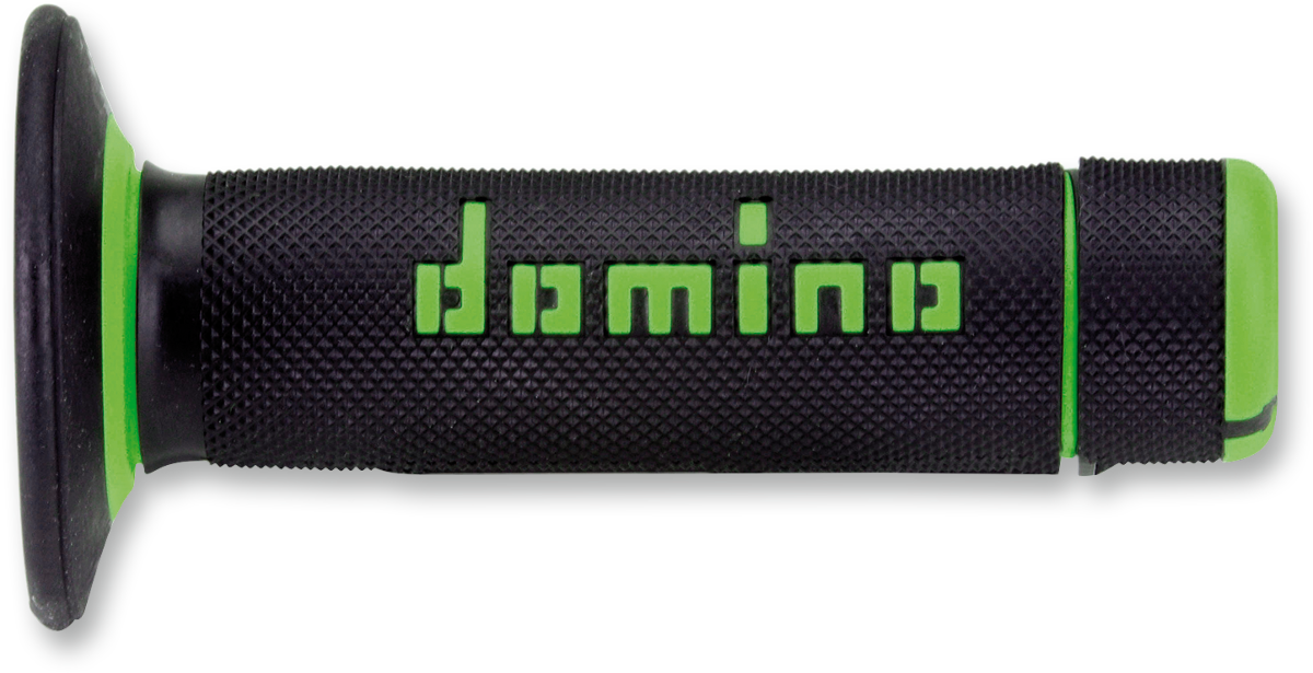 DOMINO Dually Grips - Half Waffle - Black/Green A02041C4440A7-1
