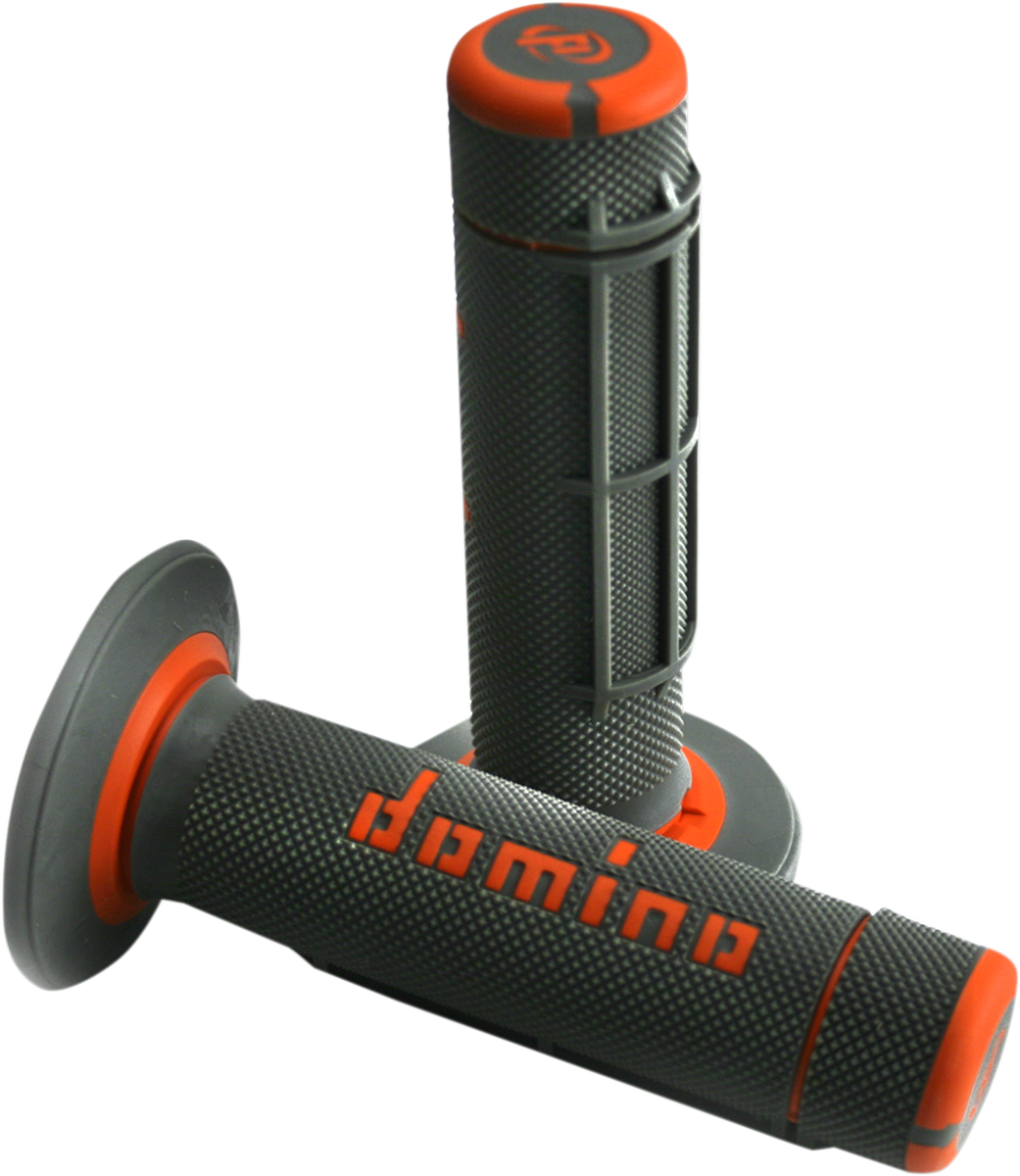 DOMINO Dually Grips - Half Waffle - Black/Orange A02041C4540A7-1